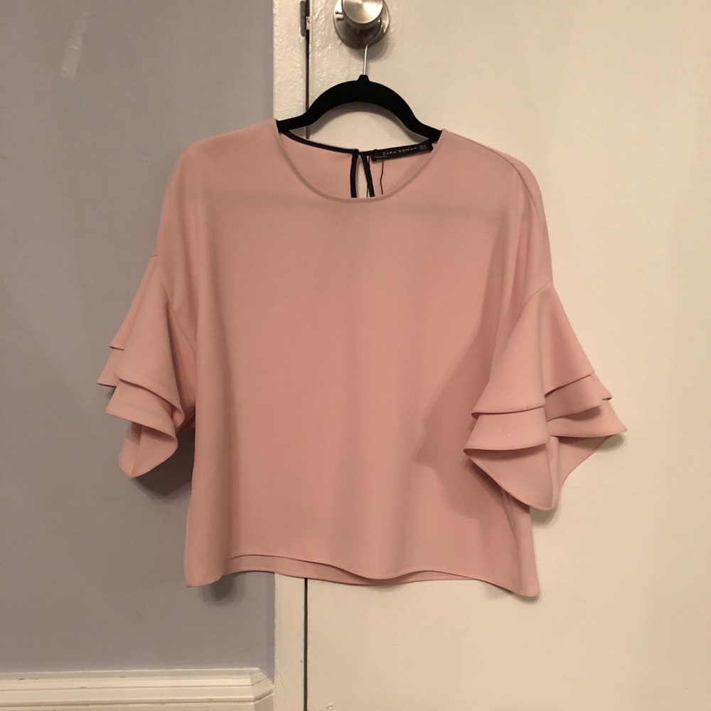 Zara Blush Shirt Size S
